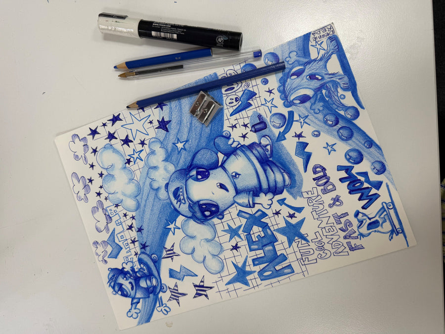 Alex in blue